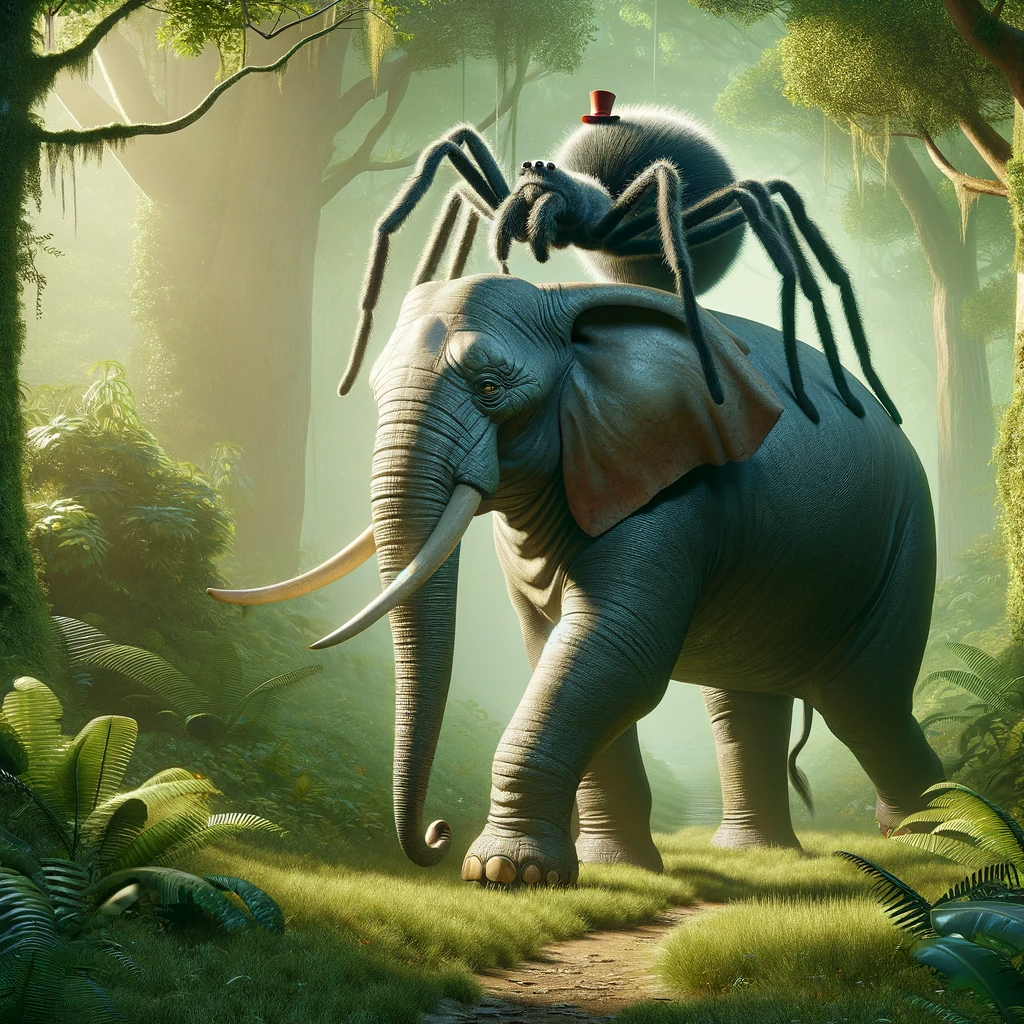 Spider and the Elephant