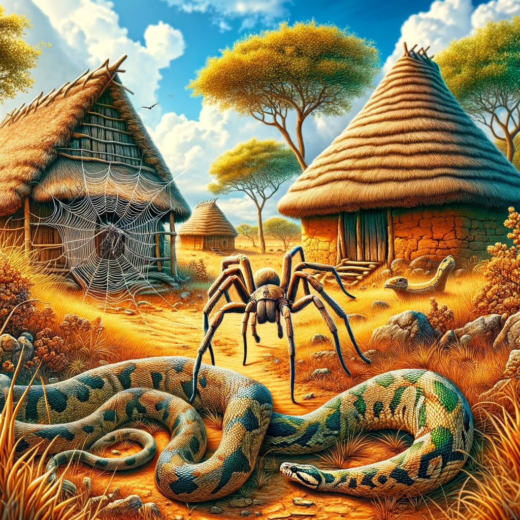 An African Tale of Spider and Snake